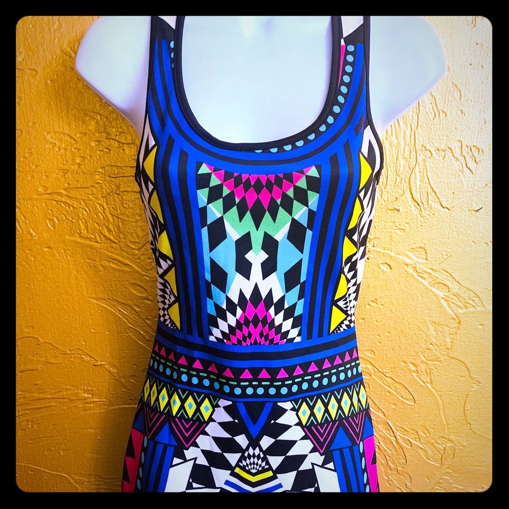 Multicolored Tribal Dress